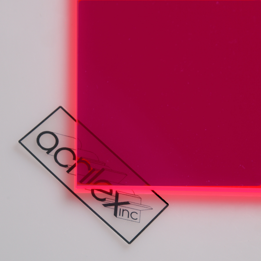 Acriglas® Crimson Red Fluorescent Acrylic Sheet Acrilex