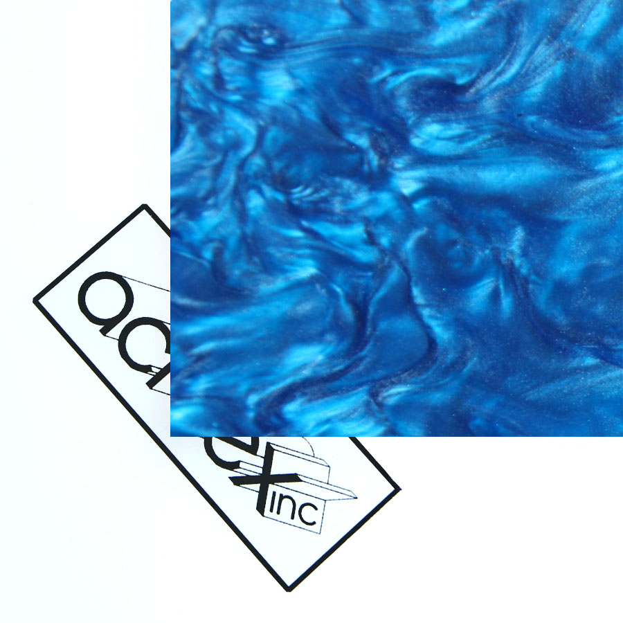 Acriglas® Ocean Blue Pearlescent Acrylic Sheet Acrilex