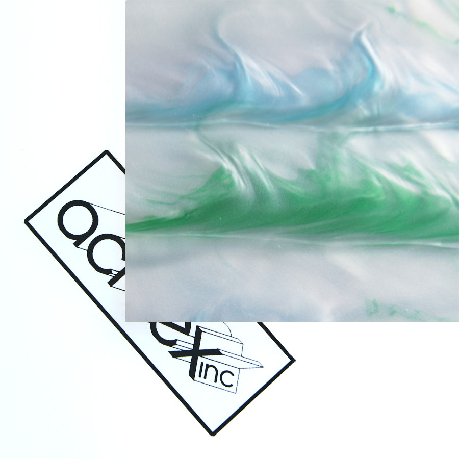 Acriglas® Blue Green Pearlescent Acrylic Sheet Acrilex
